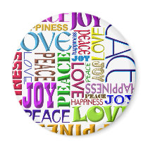 Peace Joy Love Happiness Refrigerator Magnets