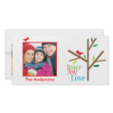 Peace Joy Love Holiday Photo Card photocard