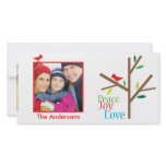 Peace Joy Love Holiday Photo Card