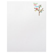 Peace Joy Love Hope Letterhead Template