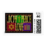 Peace Joy Love Postage Stamp