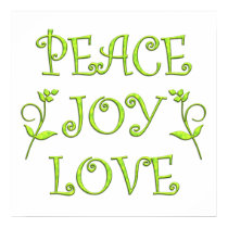 Peace Joy Love posters