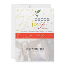 Peace, Joy, Love, Religious Holiday Card invitations by paisleyinparis Peace, Joy, Love, Religious Holiday Card invitations