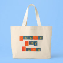 PEACE JOY LOVE Sandpaper Letters bags