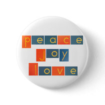PEACE JOY LOVE Sandpaper Letters Buttons