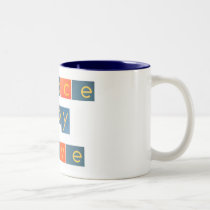 PEACE JOY LOVE Sandpaper Letters mugs