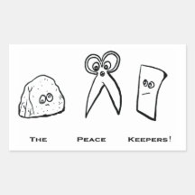 Peace Keepers Collection Rectangle Sticker