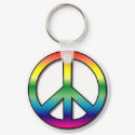 Peace Keychain by screwballgraphics Peace Keychain