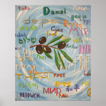 "Peace Language - Version 2" print (SSS) posters