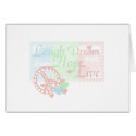 Peace Laugh Dream Hope Live cards