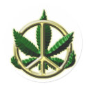 Peace Leaf stickers