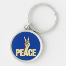 Peace Liberty Logo Key Chains