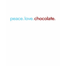 peace life chocolate t-shirts