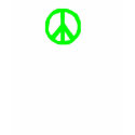 PEACE - Lime green t-shirts