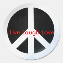 peace, Live Laugh Love Stickers