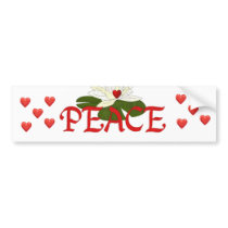 Peace Lotus Bumper Sticker