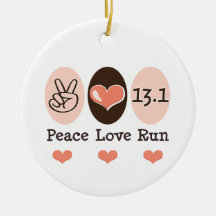Peace Love 13.1 Ornament