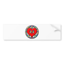 Peace Love 21 Bumper Stickers