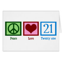 Peace Love 21 Cards