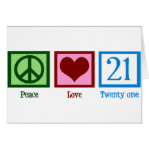 Peace Love 21 Cards
