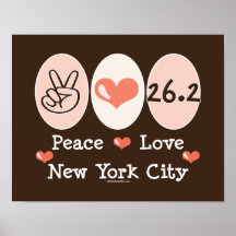 Peace Love  26.2 Poster