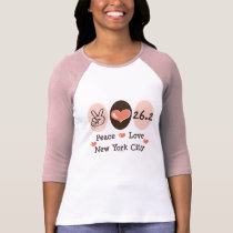 Peace Love  26.2 Raglan T shirt t-shirts