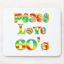 Peace Love 60's Mouse Pads