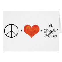Peace, Love & a Joyful Heart Cards