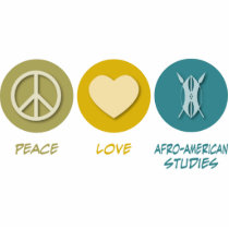 Peace Love Afro-American Studies photo sculptures