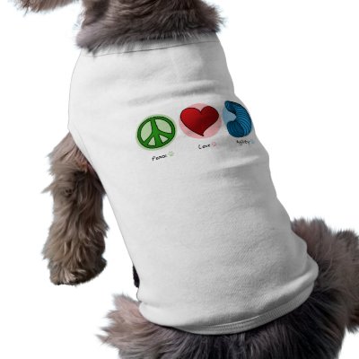 Peace Love Agility Pet Clothing by MenagerieMayhem