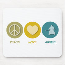Peace Love Aikido Mouse Mats