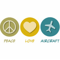 Peace Love Aircraft photo sculptures