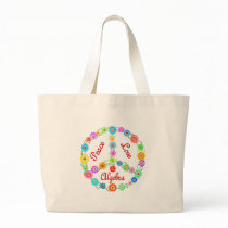 Peace Love Algebra Canvas Bags