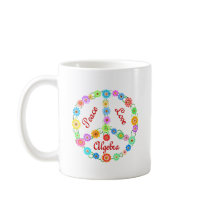 Peace Love Algebra Coffee Mugs