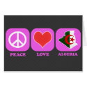 Peace Love Algeria cards