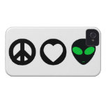 Peace Love Alien iPhone 4 Cases
