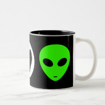 Peace Love Alien Coffee Mug