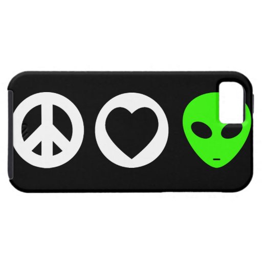 Peace Love Alien iPhone 5 Case