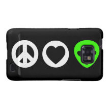 Peace Love Alien Samsung Galaxy S Cases