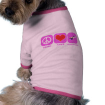 Peace Love American Samoa pet clothing