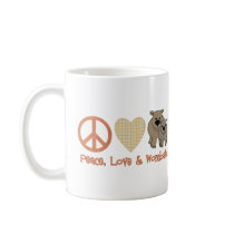 Peace, Love &amp; Wombats Coffee Mugs
