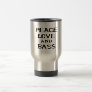 peace love and bass bernice black mugs