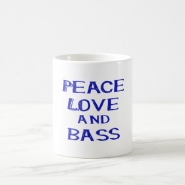 peace love and bass bernice blue.png mug