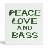 peace love and bass bernice green vinyl binder