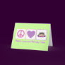 Peace, Love and Birthday Cake Cards
