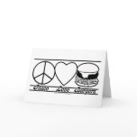 Peace Love and Burgers cards