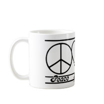 Peace Love and Burgers mugs