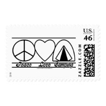 Peace Love and Camping postage by klclewis Peace Love and Camping postage
