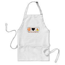 Peace, Love and Candy Corn Apron