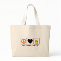 Peace, Love and Candy Corn bags by PeaceLoveAnd Peace, Love and Candy Corn bags